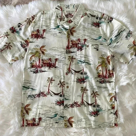 Island Republic Hawaiian Shirt XL Tropical Button Down - Picture 1 of 7